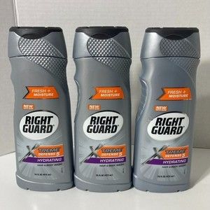 4 Right Guard Xtreme Defense Hydrating Hair and Body Wash